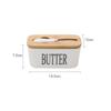 Nordic Butter Storage Container Box With Knife Lidhygienic And Wash Resistant Ceramic Container Cheese Food Container