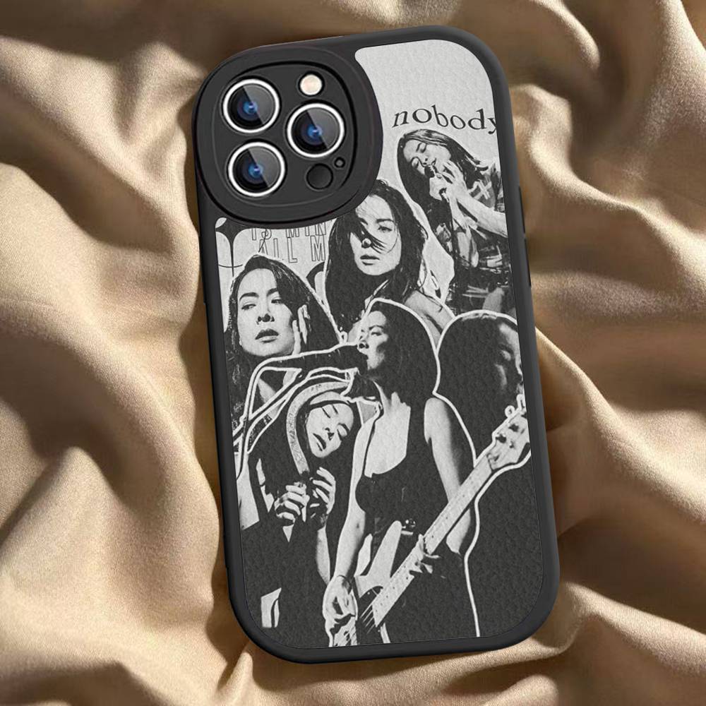 

Singer Rock M-Mitski Leather Phone Case For IPhone 16 15 14 13 12 11 Pro Max Plus Cover iphone 13pro