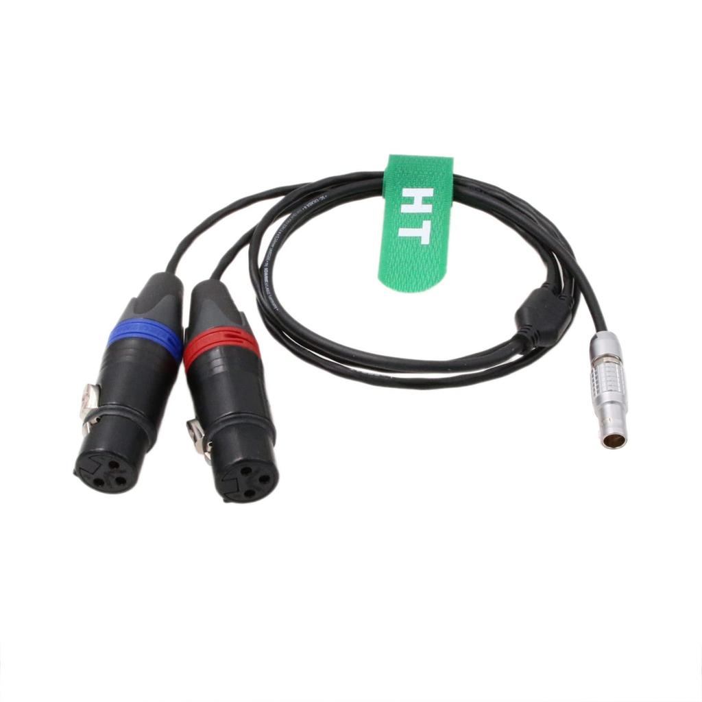 HangTon Line Level Audio Cable for ARRI Alexa Mini LF Camera Sound Device 688 Mixer to XLR Female 80cm 6-Pin 2-Channel 3-Pin