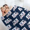Mail Trucks - blue Throw Blanket Decorative Throw Quilt Soft Big Giant Sofa Blankets
