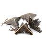 10PCS 3.6x2.4cm Luggage Case Box Corners Brackets Decorative Corner For Furniture Decorative Triangl