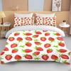 10 Sizes Fruit Pattern Bedding Three Piece Set King Size Double Bedding Set Microfiber Duvet Cover Set  Queen Duvet Cover Set