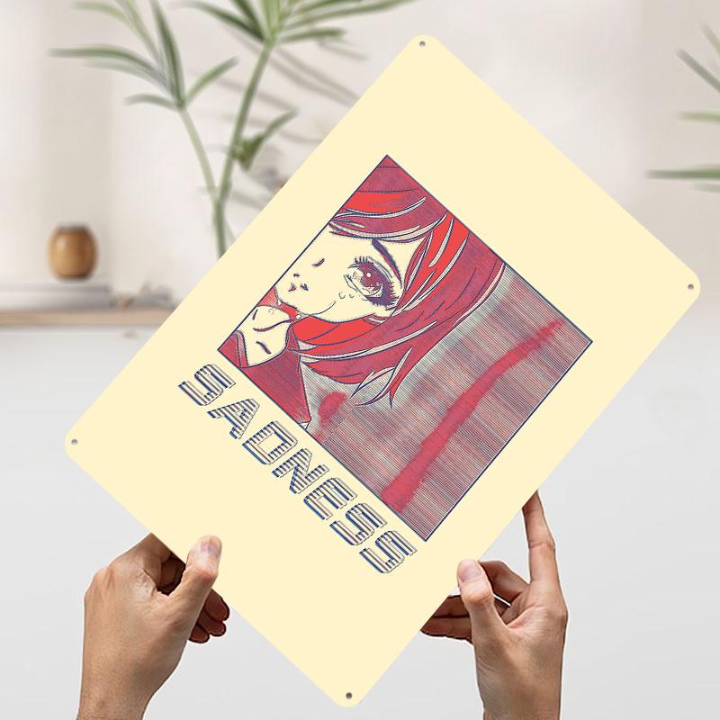 

Characters in Comics Printed Poster Customized Wall Art Retro Vintage Metal Tin Signs for Home Decor Wand Deko Room Decorations 7.9x11.8In(20x30cm)