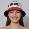 New Mexican Flag Beach Cap - Fashionable Outdoor Sun Hat for Both Men and Women with Printed Letters - Fan Hat with Basin Shape