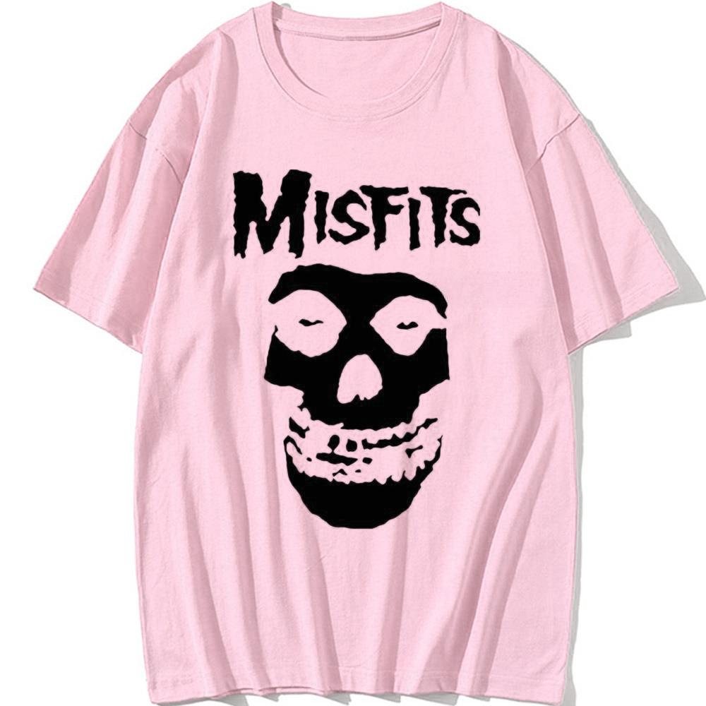 New Men's Hip-hop Punk Skull Misfits Brand Cotton Short-sleeve T-shirt Marve Graphic T Shirts  Harajuku  Graphic T Shirts