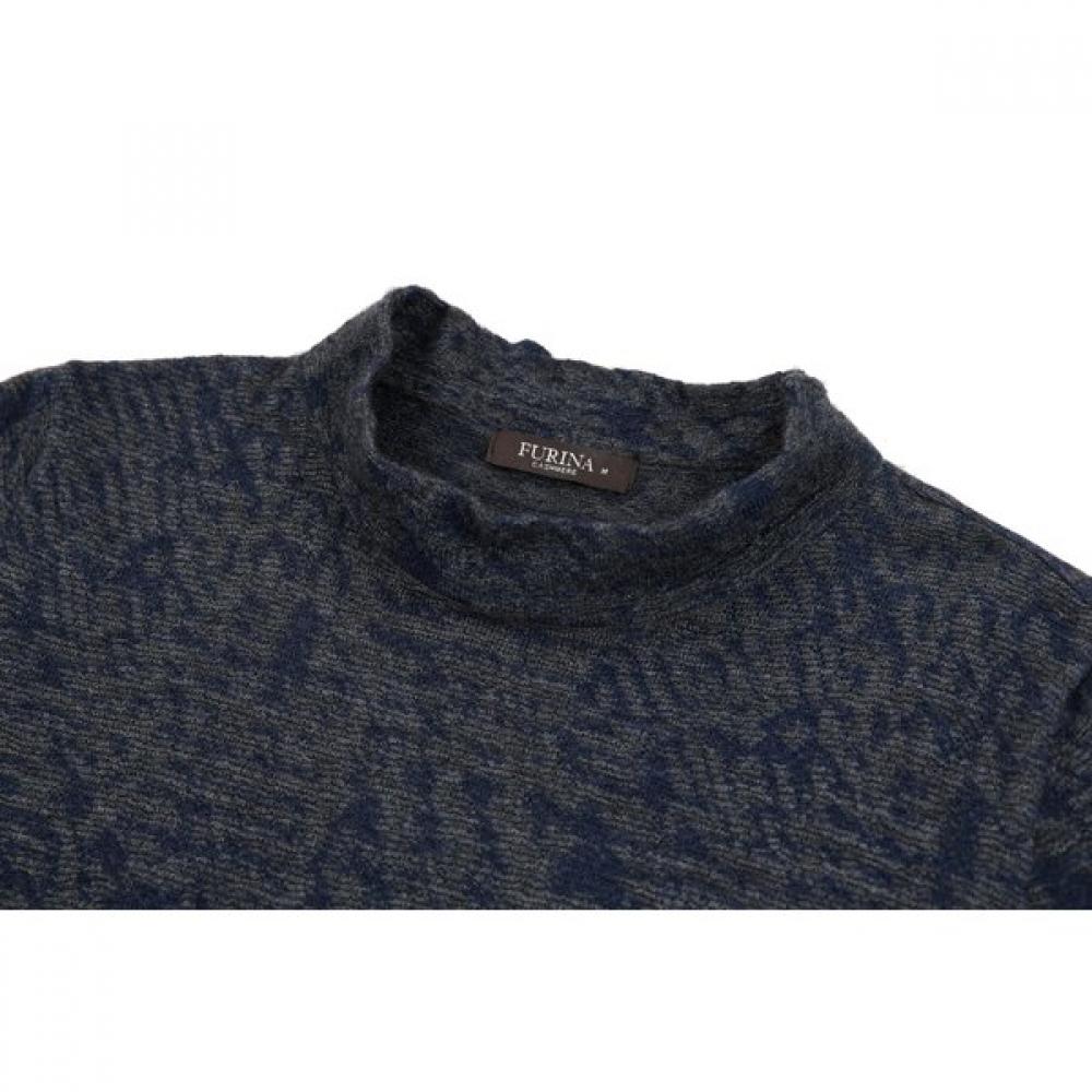 Furina Cashmere High Neck Sweater Leopard Daphne