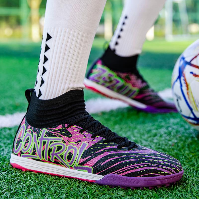 Men New TF Football Boots Sneakers Society Tenis Comfortable Match Male Soccer Shoes Turf Top Quality Football Shoes Indoor Fast