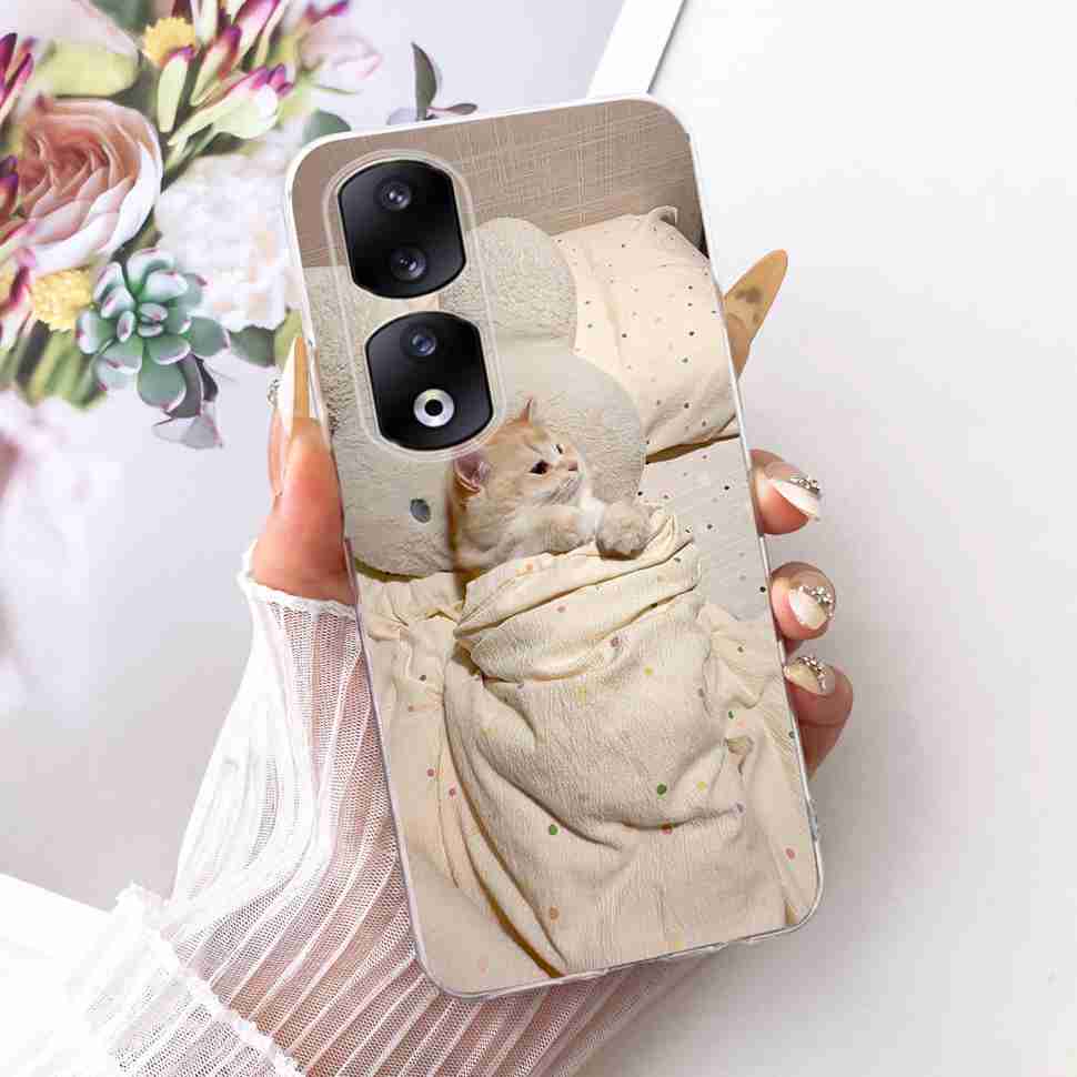 Funda para Honor 90 Pro 5G 6.78" Moda Mariposa Pintada Silicona TPU Cubierta Trasera Para Honor 90Pro 90 PRO 5G REP-AN00 Fundas para Teléfono