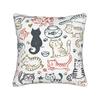 Kittens In the Wild  Pillowcase Polyester Cushion Cover Decoration Cats Pattern Pillow Case Cover Sofa Drop Shipping Xcm