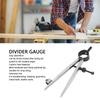 Wing Divider Gauge Carbon Steel Adjustable Angle Lockable Scribing Tool for Woodworking