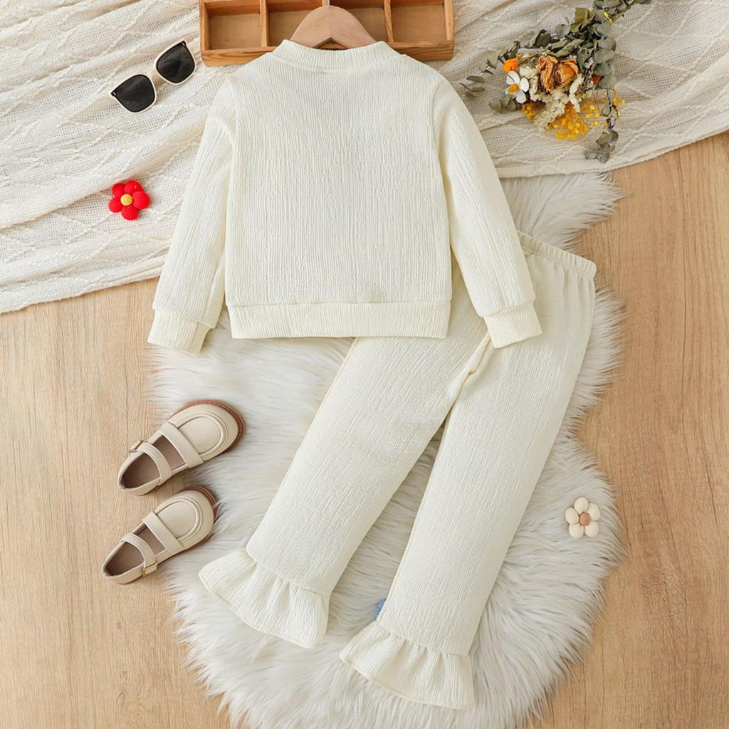 Kids' Long-Sleeve Top Set - Casual, Stylish & Versatile Children's Outfit