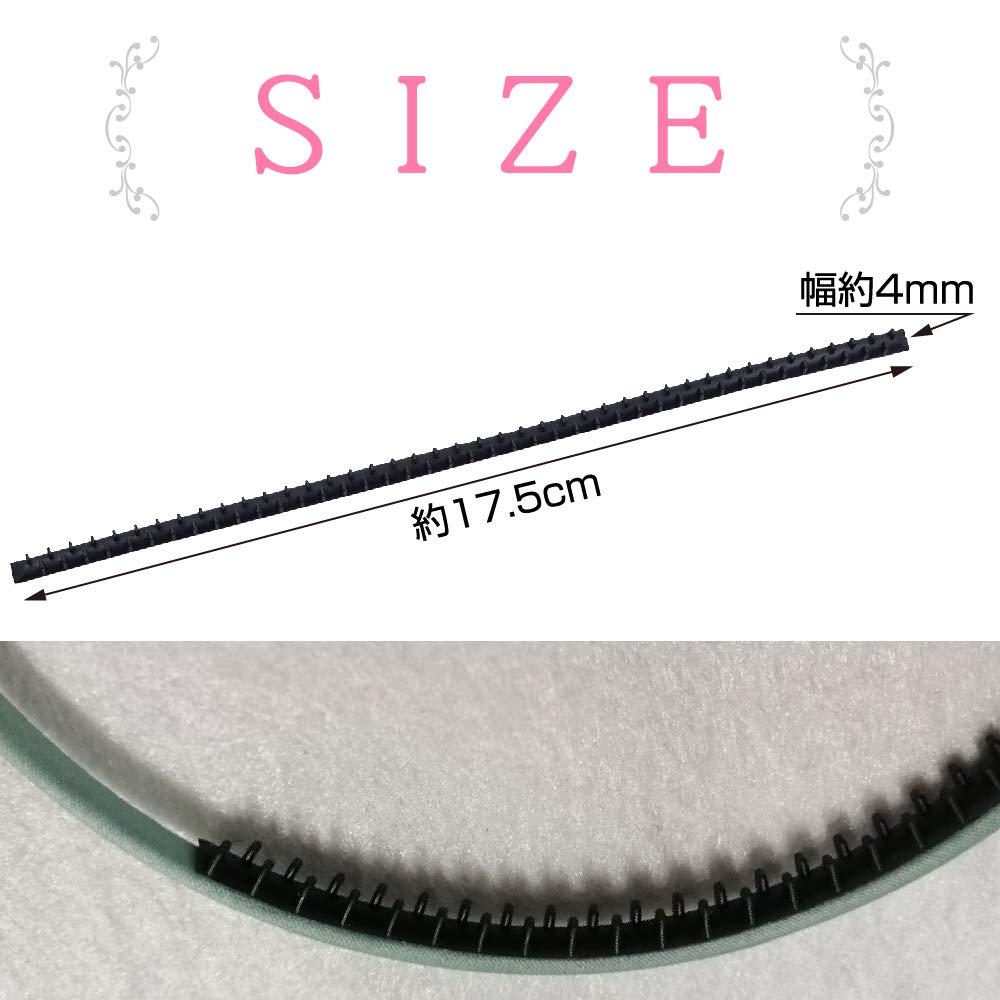 ZERONOWA Non-Slip Elastic Bands for Handmade Hair Accessories (4mm10 pieces)