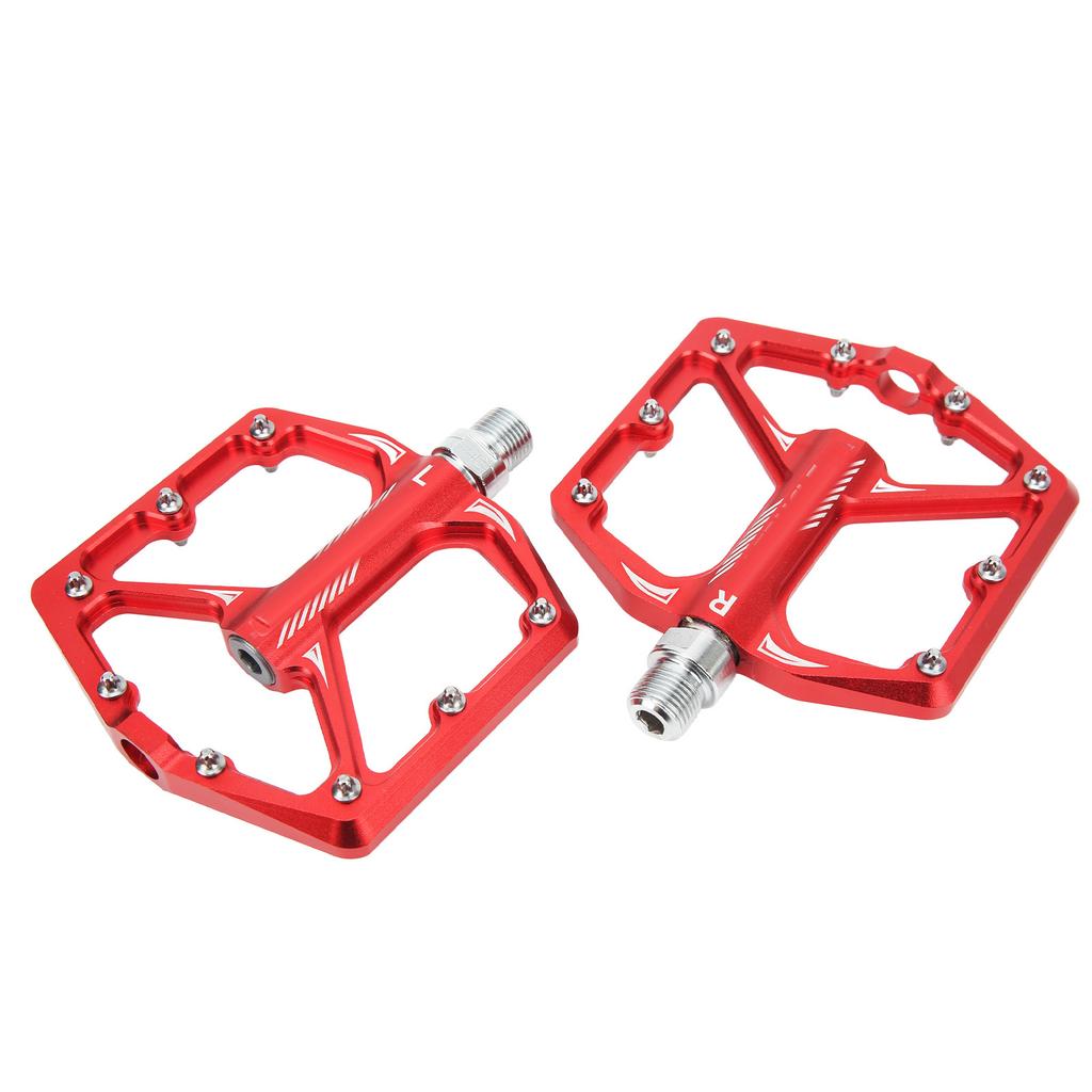 LeBycle Fahrradpedal Rutschfestes Trittbrett Universal Leichtgewicht CNC Aluminiumlegierung Fahrradzubehör Rot