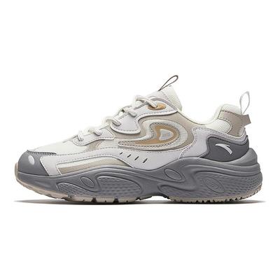 Tessuto Pelle Sintetica TPU Starlight Trendy Versatile Leggero Aumento Altezza Scarpe Basse Tipo Dad Sneaker Donna Bianco Grigio 922348836-7