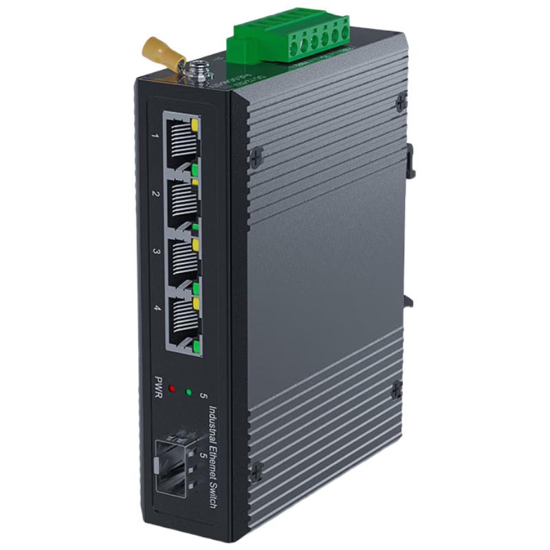 

CoroEase Industrial 100Mbps 1-Fiber 4-Ethernet Media Converter