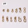 Stainless Steel DIY Jewelry Clasps: S-Hooks & End Clasps for Bracelets & Necklaces