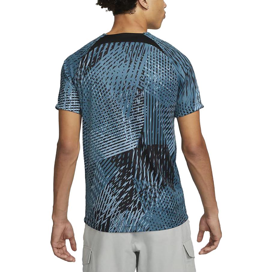 Nike Crew Neck Pullover Letter Print Short Sleeve T-Shirt Men T-Shirt Blue DN2921-415