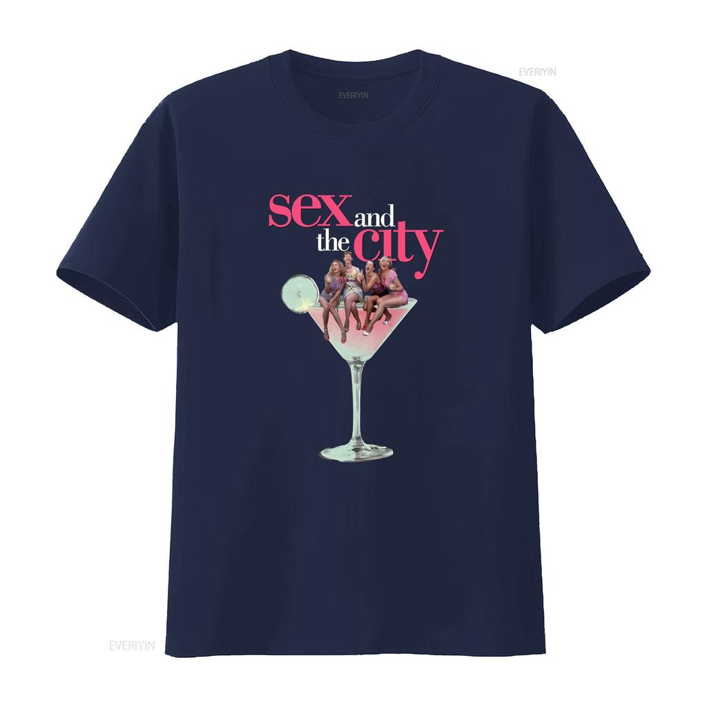Camiseta Sexo en Nueva York Programa de TV Fan Cultura Pop Diseño Elegante Para Fans a la Moda Vintage Elástica Suave Hombre