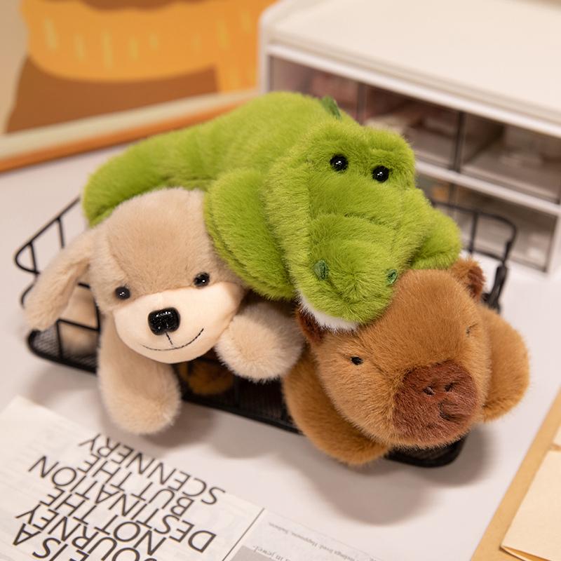 18cm Cartoon Liegendes Stofftier Niedliches Pferd Ente Kuh Frosch Plüschtiere Kawaii Büro-Begleiter Plüsch Handgelenkauflage Handgelenkstütze Puppe