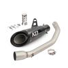 For VOGE 350AC 350 AC 2023 Motorcycle Mid Exhaust Connect Pipe 310mm Muffler Stainless Steel Escape With Removable DB Killer