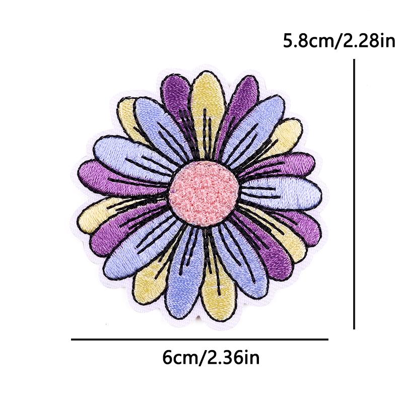 Japanese Cartoon Style Embroidery Patch Iron On Patches For Clothing Stickers Cherry Blossoms Fusible/Sewing Decorate Applique