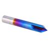 90 Degrees Chamfer End Mill 2 Flute Blue Coating Tungsten Steel Cemented Carbide Router Bit