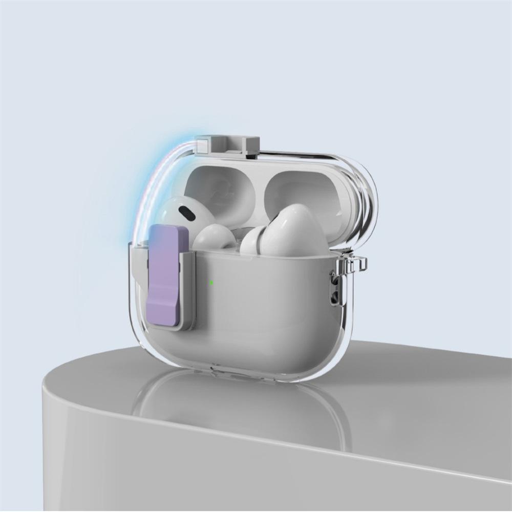 Applicable to AirPods1 Apple Bluetooth headset cover Magnetic automatic switch 1st generation pro1 transparent protective case Simple