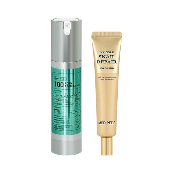 

VTCOSMETICS PDRN Riddle Shot 100 Ampoule 50ml + Medipeel 24K Eye Cream 40ml