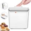 Airtight Food-Grade Plastic Storage Container with Lid for Cereal, Grains, and Spices - Large Capacity