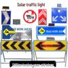 Luz de Seta Solar para Tráfego: Placa de Sinalização Guia de Construção e Alerta Piscante Eletrônica