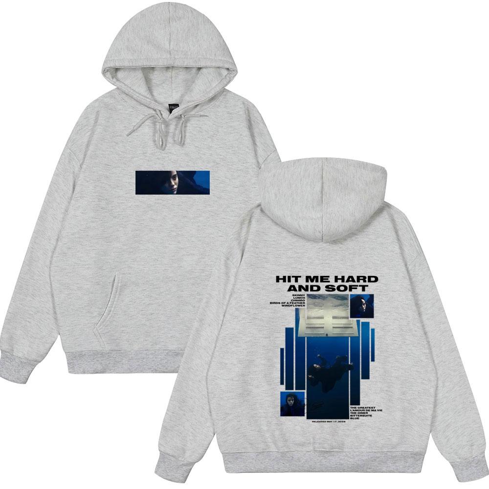 Hit Me Hard and Soft 2025 Tour Hoodie Men Women Fashion Pop Music Pullover Hoodies Unisex Hip Hop Oversized Hooded Sweatshirts