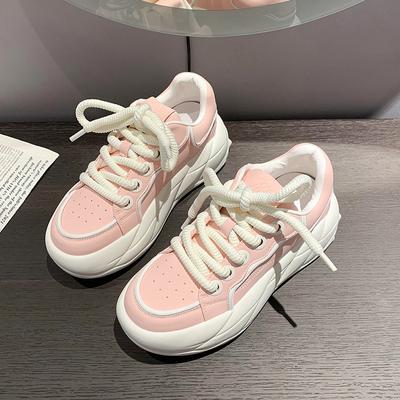 Women's Casual Sneakers 2024 Spring and Summer New Fashion Trend Thick Soled Comfortable Versatile Elevated Sports Running Shoes
