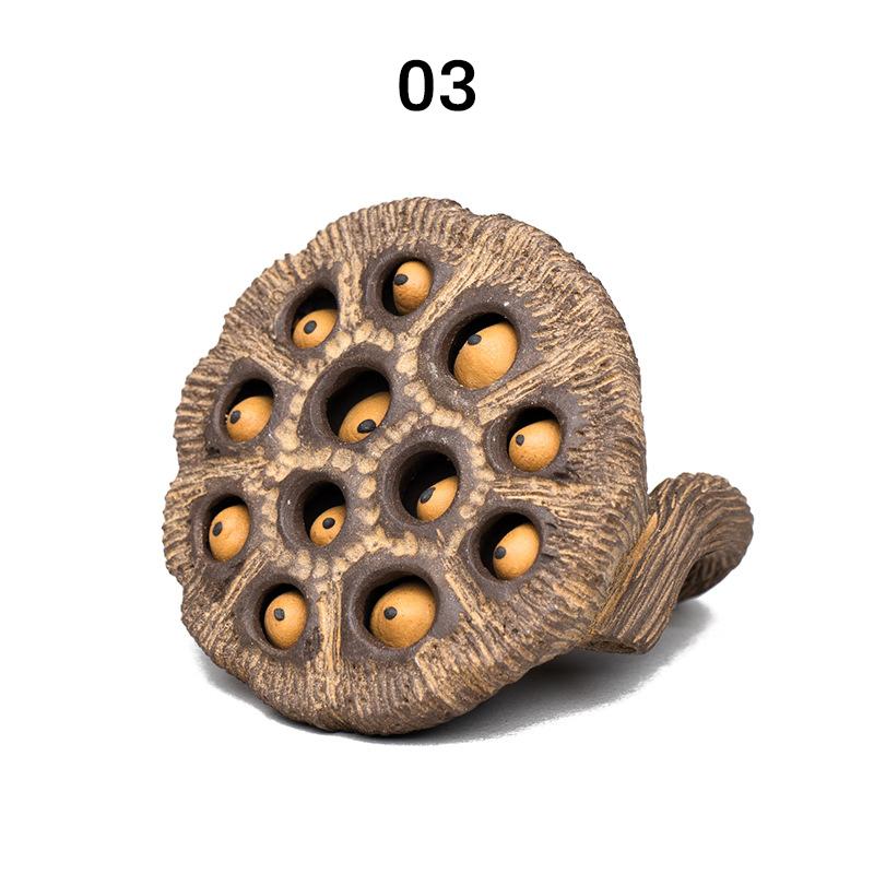 

Фиолетовая Глина Чайный Питомец Стебель Лотоса Украшения Керамика Старое Семечко Лотоса Скульптура Ремесла Чайный Стол Искусство Чайная Церемония Декор Аксессуары