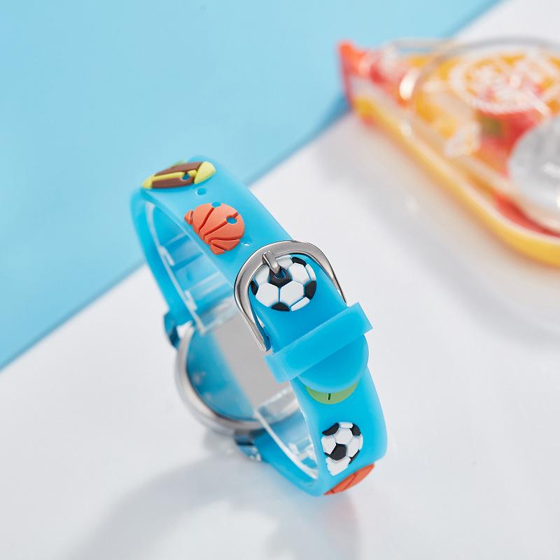 Children's Cute Football Cartoon Quartz Watch for Boys and Girls