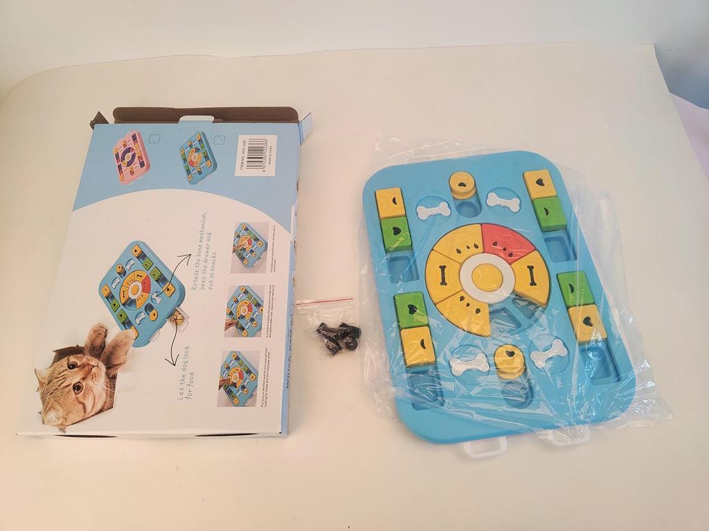Cross-Border Pet Puzzle & Slow Feeder Bowl: Slow Eating Toy for Dogs & Cats, Snack Dispenser, Boredom Relief