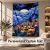 Wall Hanging Tapestry Art Cloth Bedroom Room Background DecorThe Nightmare Before Christmas Jack Sally