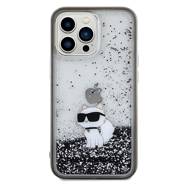 Karl Lagerfeld Klhcp13Llkcnsk Iphone 13 Pro / 13 6.1 Transparent Hardcase Liquid Glitter Choupette