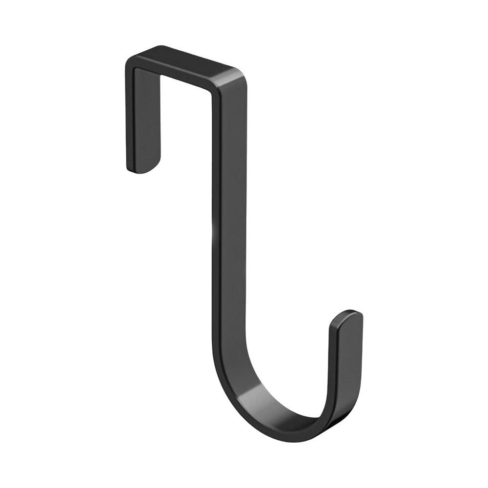 Stainless Steel Over Cabinet Door Hook J Shape Heavy Duty Coat Towel Hook No Drill Space Saving Cabinet Door Hanger Laundry Room