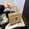 Woven Straw Bags Women's Handbags Bohemian Chic Multi-functional Handbag for A Beach Chain Crosshody Shoulder Bag