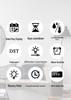 Multi-functional LED Wall Clock with Thermometer & Hygrometer - Large Display for Living Room