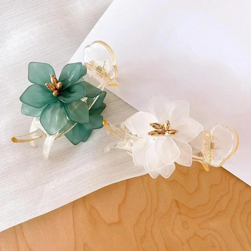 Summer Fashion Elegant Flower Bow Hair Claws Clip Spring Butterfly Clips Hair Accessories Elegant Creative Gifts Fashion Decor