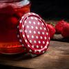 KADAX Seno Preserve Jars 315ml 10pcs 66mm + Lids "Red Peas"