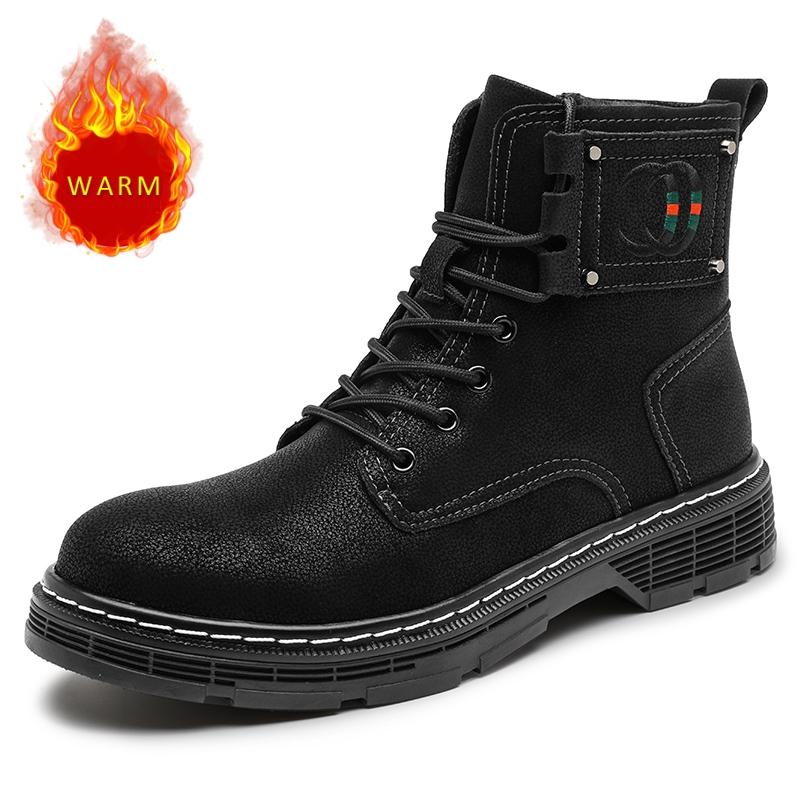 

Дизайнерские брендовые мужские высокие ботинки, рыцарские мотоциклетные ботинки, мужская рабочая одежда на толстой подошве, персонализированные туфли с большим пальцем 48