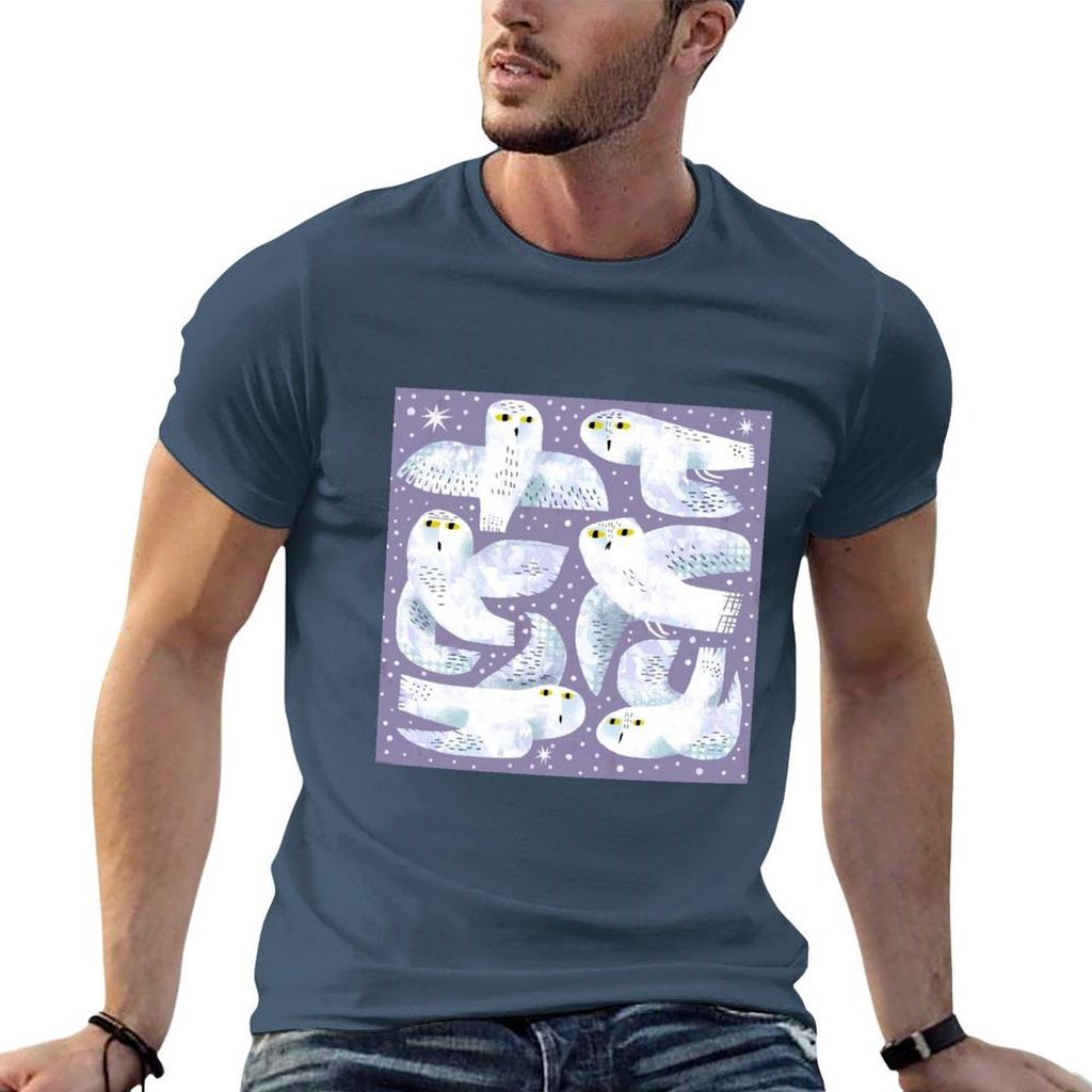 Snowy Owls Tshirt Funny T Shirts Cotton T Shirt Unisex Luxury Black Cotton Tshirt Plain For Unisex Package Tshirt