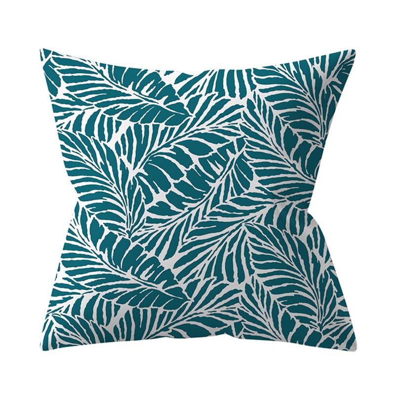 Wave Geometric Leaf Floral Plant Print Pattern Cushion Cover Home Living Room Sofa Decoration Pillow Pillow Cover