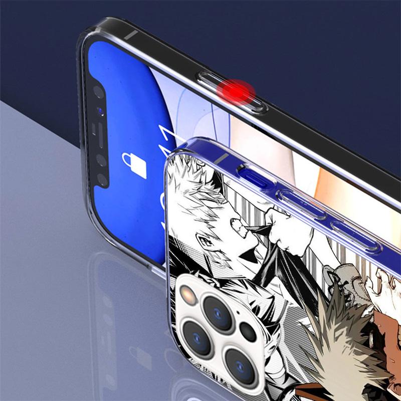 My Hero Bakugou Katsuki Cover Phone Case For iPhone 16 17 Air 15 14 Pro Max 16E Phone Case 13 Mini 12 11 7 SE 8 Print Pattern Fi
