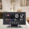 Backlit Digital Weather Clock, Voice Control, Date, Day of the Week, Temperature, Humidity, Weather Forecast, 12/24 Hour