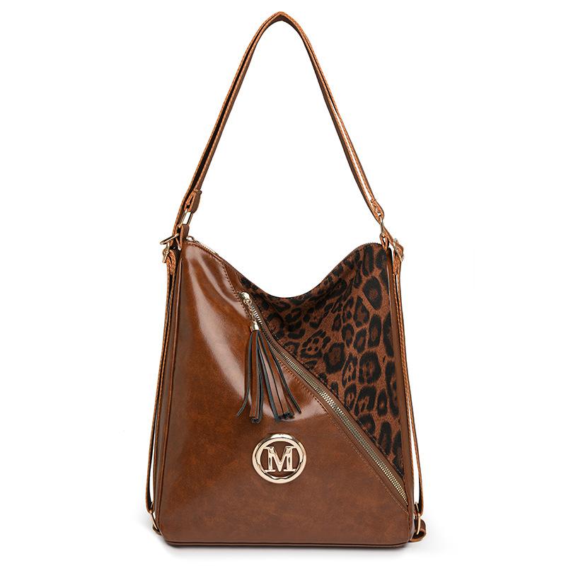 Fashionable casual backpack autumn and winter large capacity quality trendy shoulder bag solid color commuting handbag for women