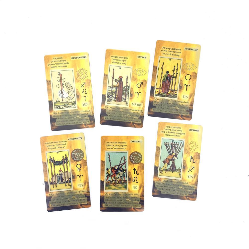 Tarot Card Deck For Beginners With 300g Copperboard And Laser Paper For Learning And Fortune Telling