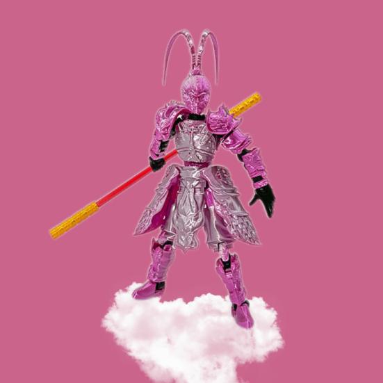 Monkey King Action Figure 3D Printed Movable Joints Monkey Model Great Sages Equalling Heaven Figurine Articulated Dummy Decoration Ornament